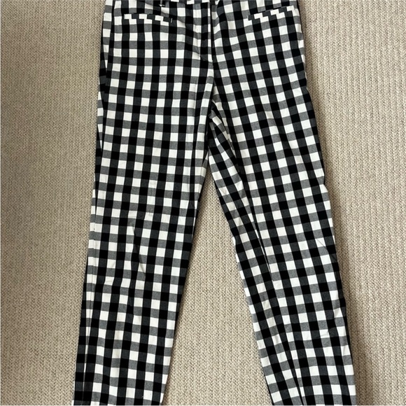 Ann Taylor the Tall Gingham Cotton Crop Pant Size 6 Tall - Picture 2 of 4